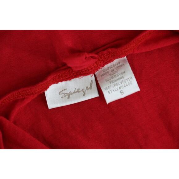 Spiegel Womens Size Small Halter Mini Empire Waist Dress Red Floral Accent - Picture 7 of 7